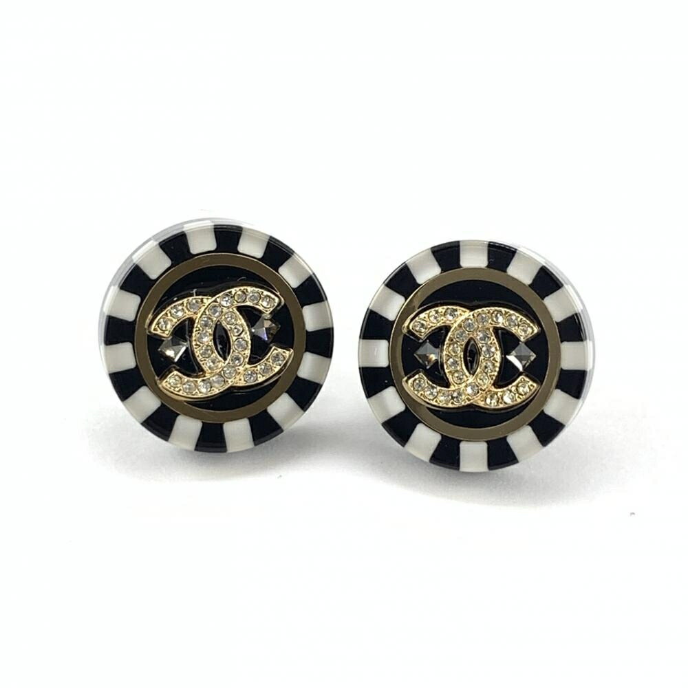 楽天市場】CHANEL シャネル ココマーク ラインストーンピアス