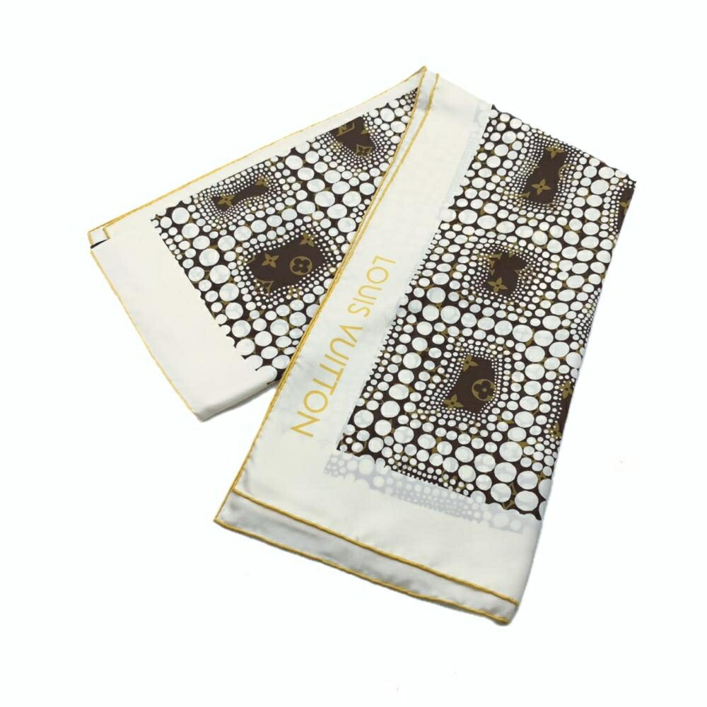 美品ルイ ヴィトンパンプキン 草間彌生 スカーフ LOUIS VUITTON 未使用 S品】【希少】 LOUIS VUITTON ルイヴィトン 草間彌生