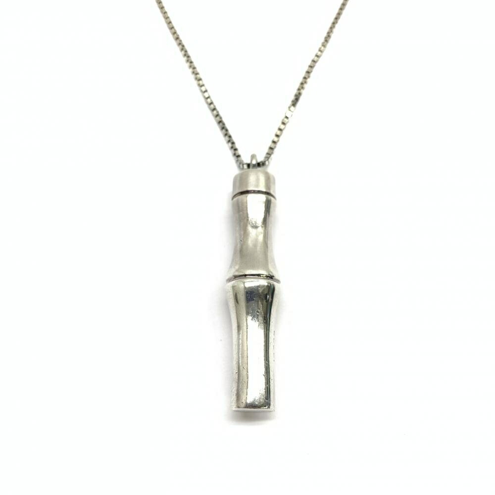 楽天市場】GUCCI グッチ バンブーペンダントネックレスロゴ刻印