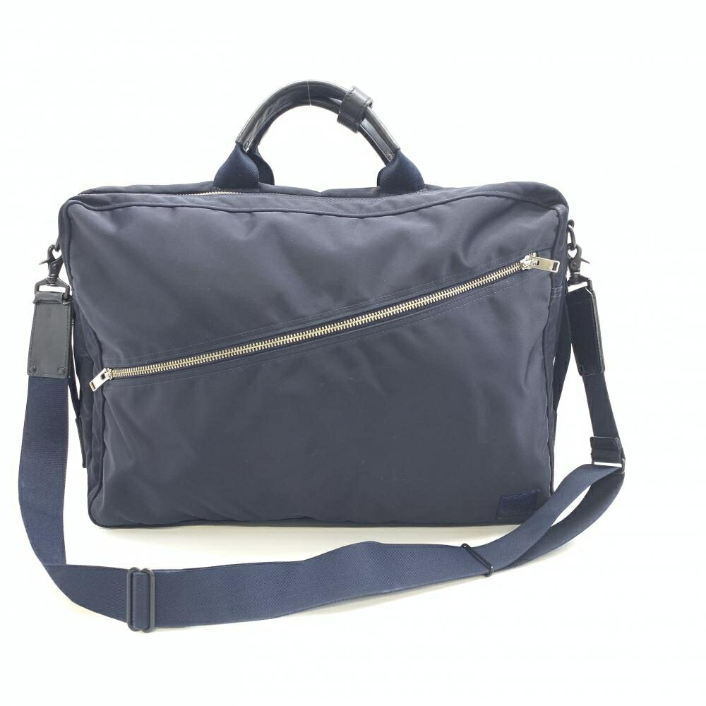 PORTER ポーター 822-07561 リフト ビジネスバッグ 4WAYショルダーバッグ ネイビー ナイロン レザー ファスナー開閉 PC収納あり メンズ 管理HS39742