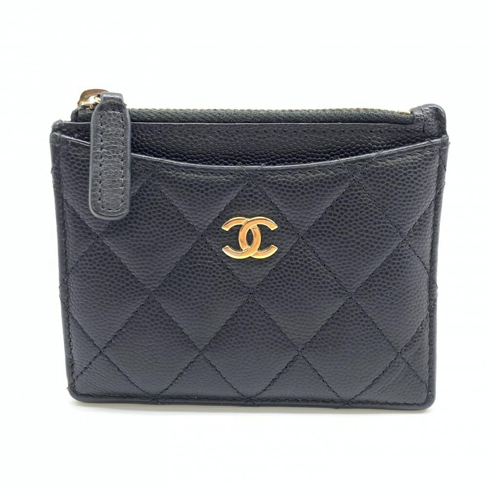 楽天市場】【新品】シャネル コインケース キャビアスキン 黒 ココ