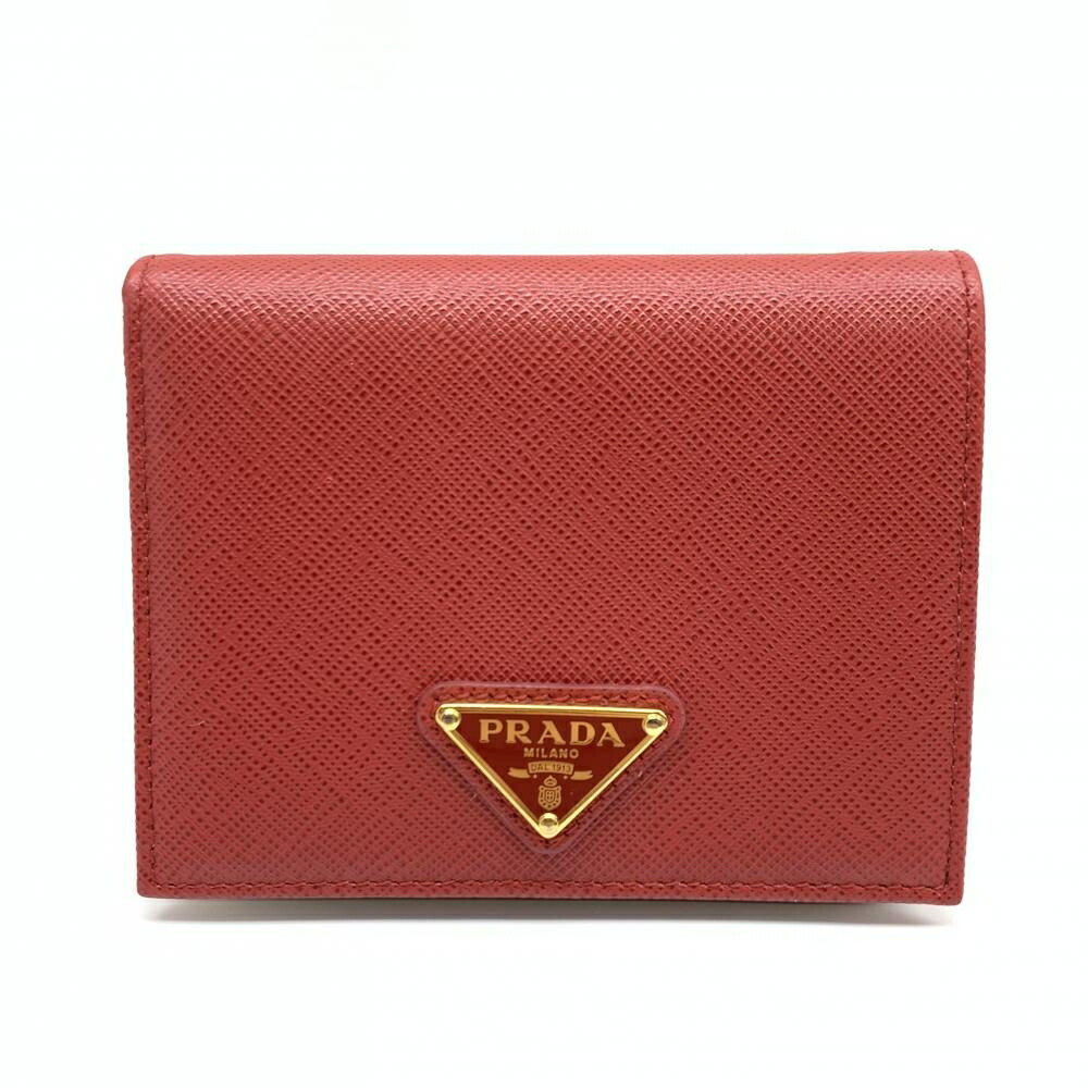 楽天市場】PRADA プラダ 二つ折り 財布 サフィアーノ ペオニア