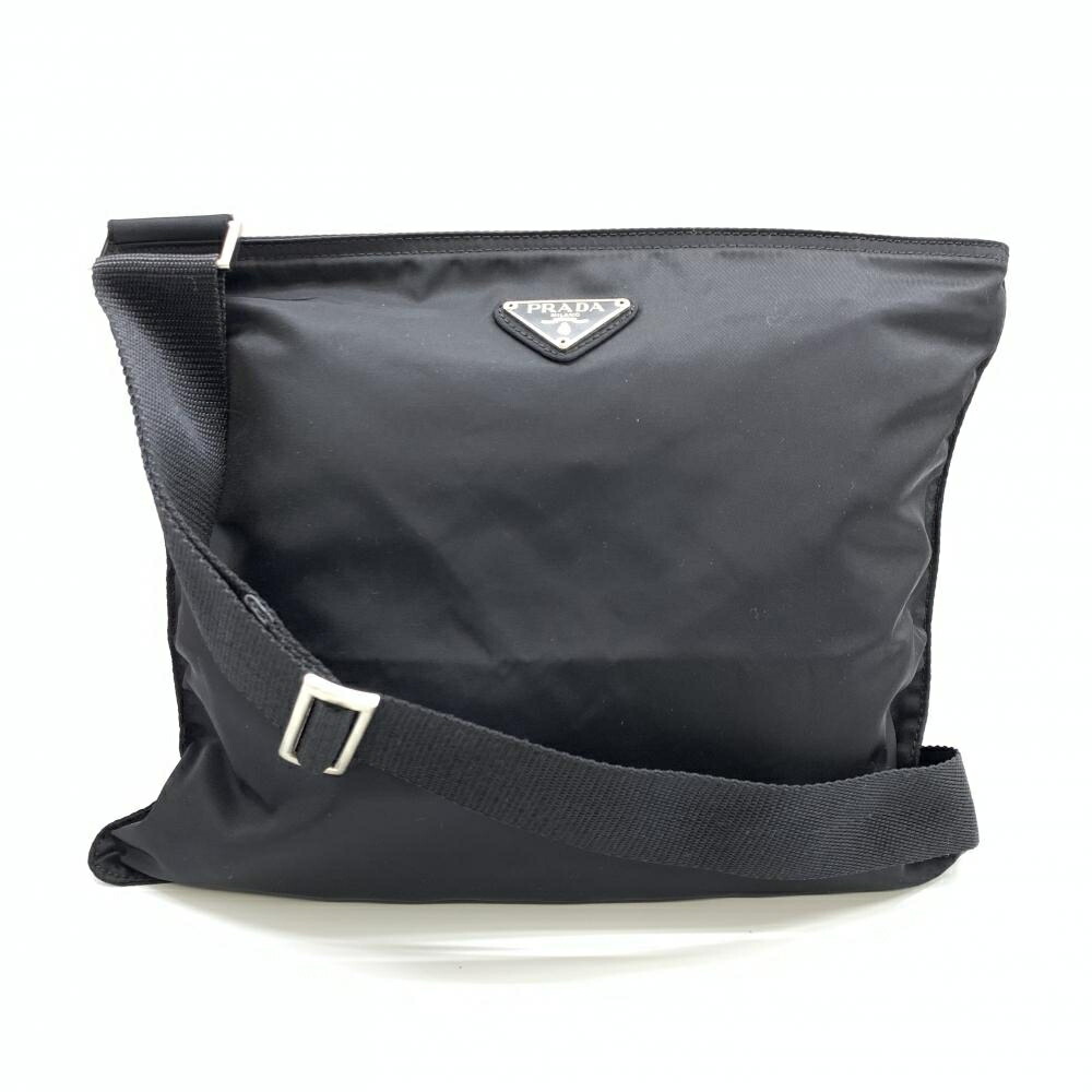【美品】プラダ ショルダーバッグ レザー×ナイロン 三角ロゴ 緑 ギャラ付 PRADA - 極 美品 希少品 PRADA プラダ リエディション 三角ロゴ