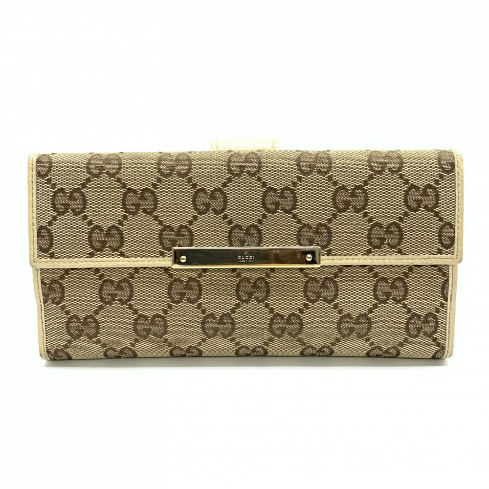 楽天市場】GUCCI グッチ 112715 二つ折り長財布 Wフォック開閉 GG