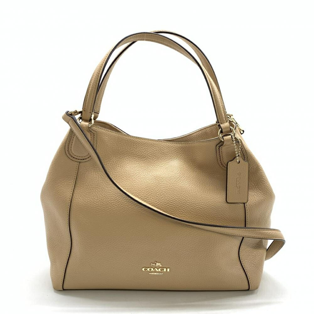 極美品 COACH ハンドバッグ シグネチャー キャンバスベージュ 6097 極美品 COACH ショルダーバッグ シグネチャー キャンバス