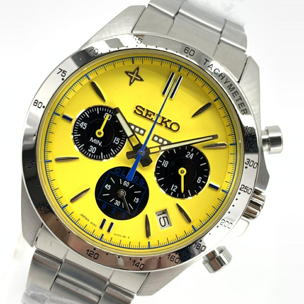SEIKO セイコー SBTR013 8T63-01E0 IEI 923形ドクターイエロー 20周年記念モデル 5000本限定 クオーツ クロノグラフ デイト 管理YI42789