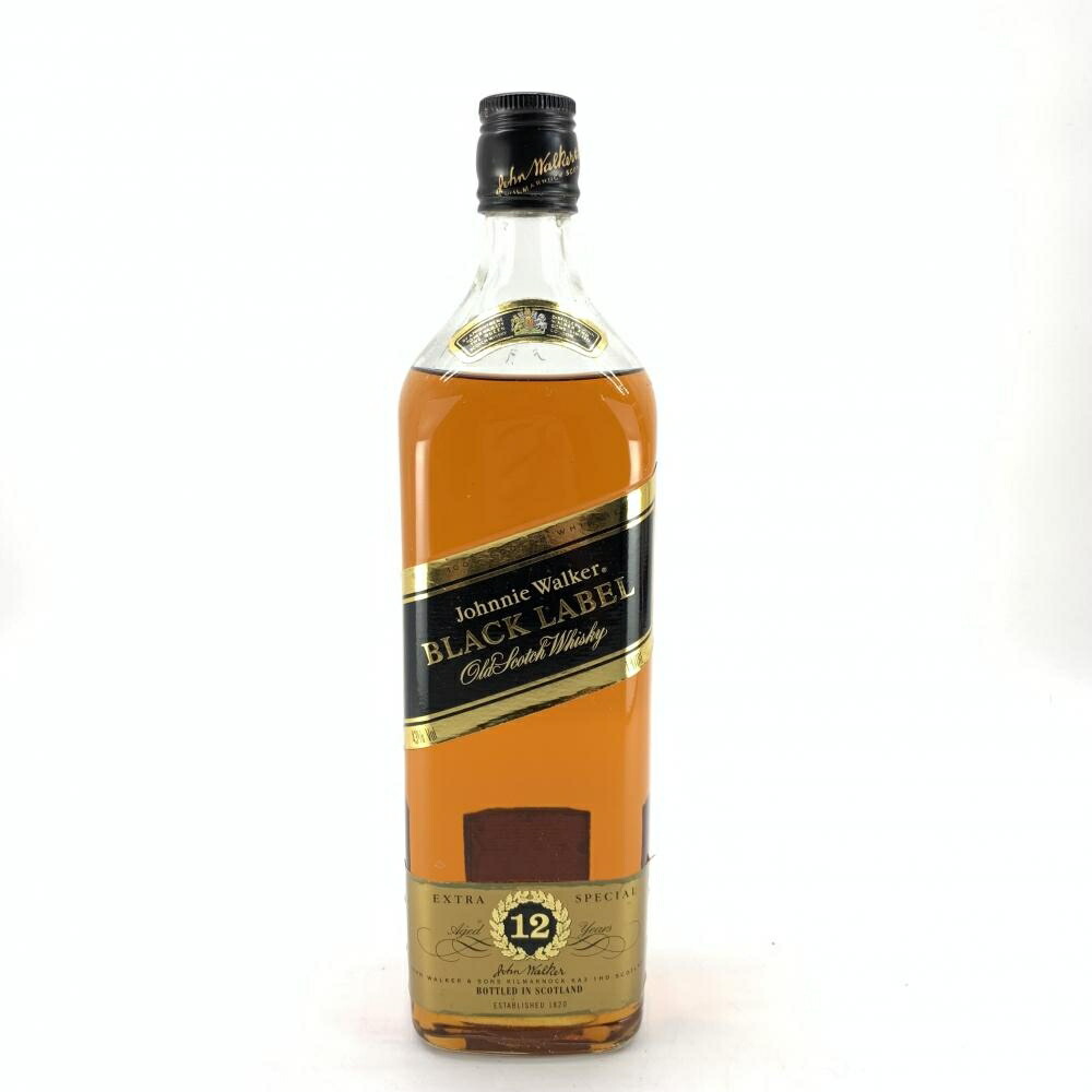 ジョニーウォーカー ブラック12年〈旧ラベル〉750ml & 1000ml 2本 ジョニーウォーカー ブラックラベル 12年 1L｜格安・安いお酒の
