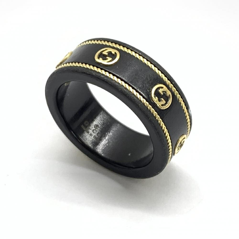 楽天市場】☆U【GUCCI】ジェムストーン付きアイコンリング K18YG