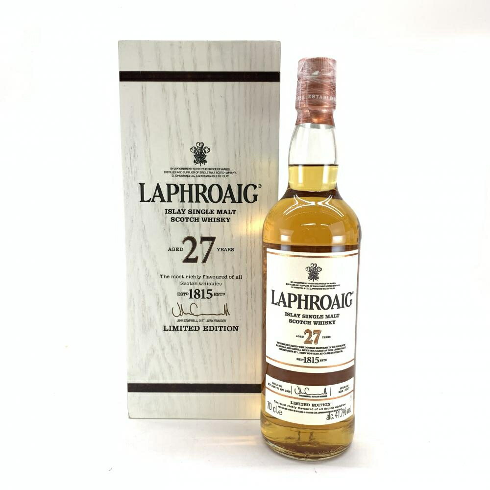 専用木箱付き　ラフロイグLAPHROAIG 25年シングルモルトウイスキー 楽天市場】【箱入】ラフロイグ[1987]年 ヴィンテージ シングル