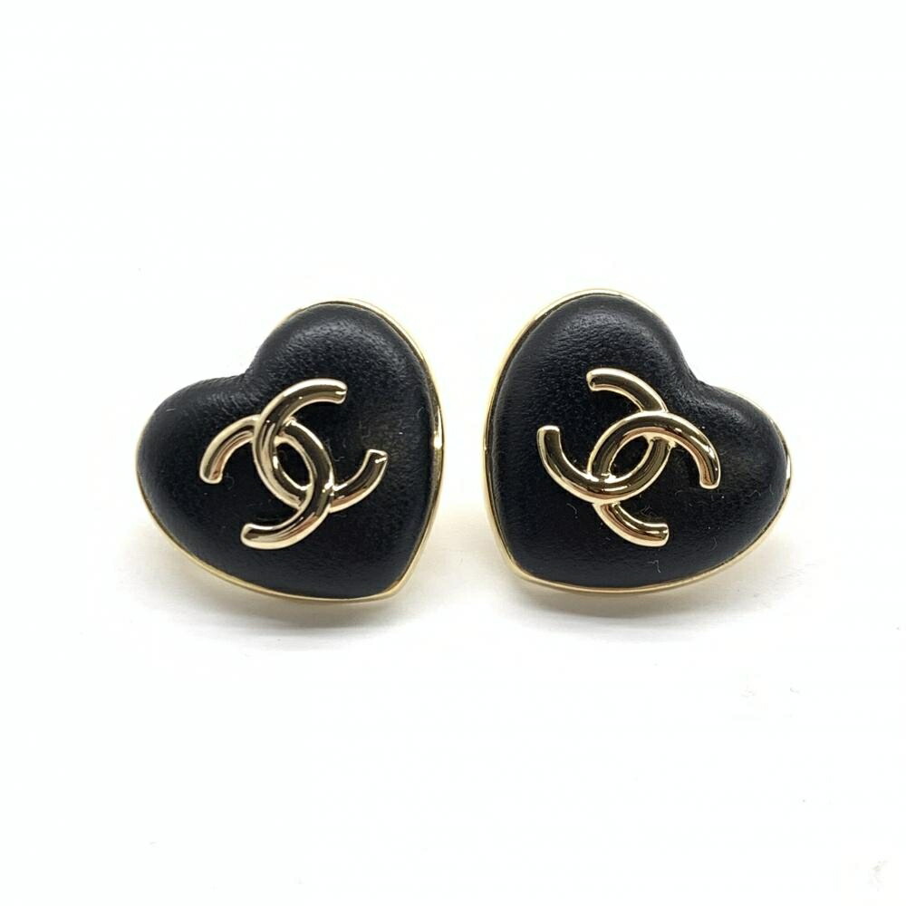 CHANEL シャネル　ヴィンテージ　ブラック　ハートCOCOマーク　ピアス 楽天市場】CHANEL シャネル ピアス ココマーク ハート ブラック A22P