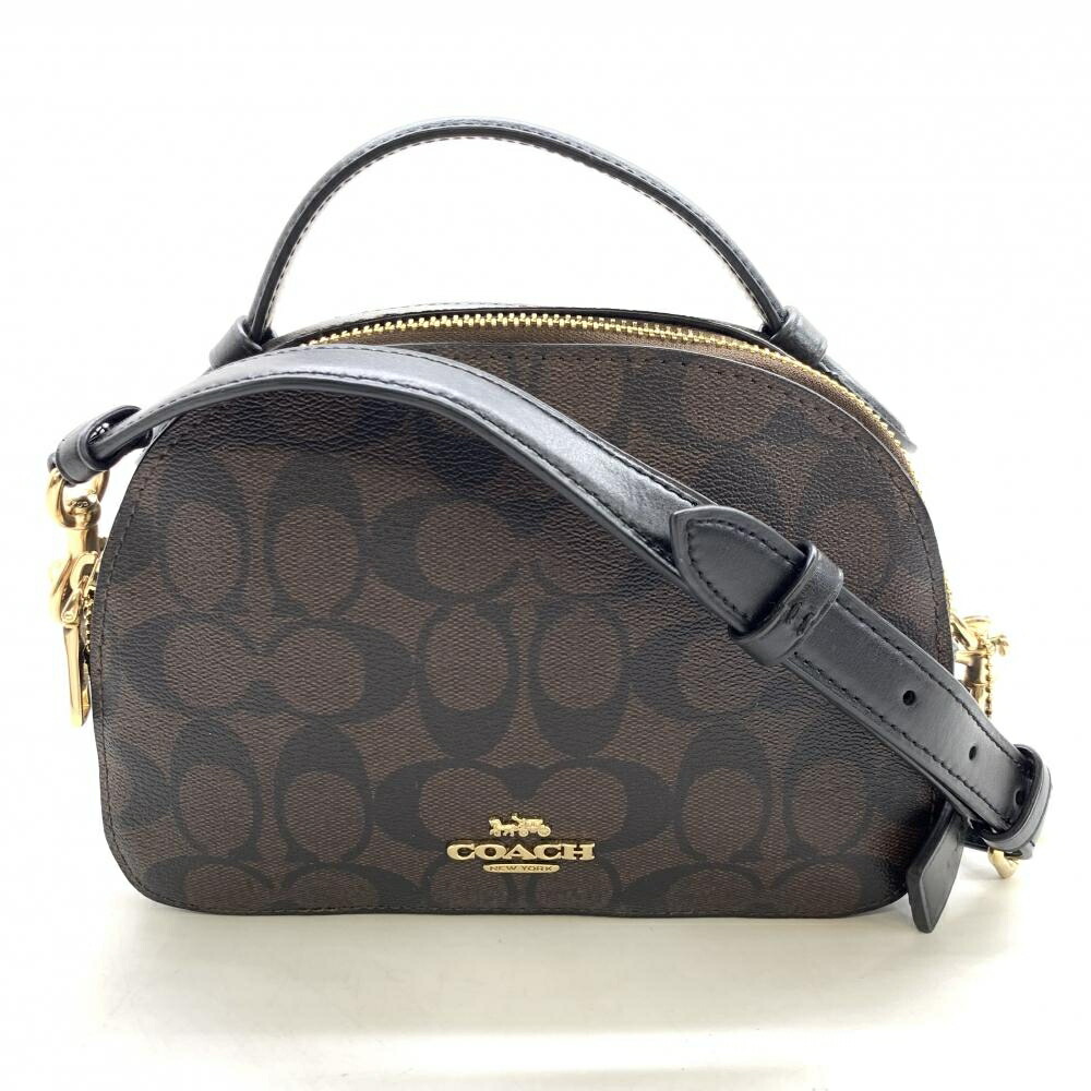 COACH ハンドバッグ レザー　ドーム型　ミランダ サッチェル ターンロック COACH ハンドバッグ レザー ドーム型 ミランダ サッチェル