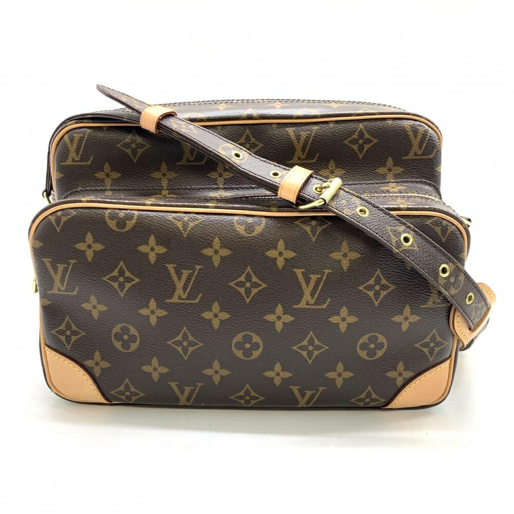 LOUIS VUITTON ルイヴィトン M45244 ナイル モノグラム ショルダーバッグ 曲がった掛け メンズ レディース 赤銅色 管理することRT44799