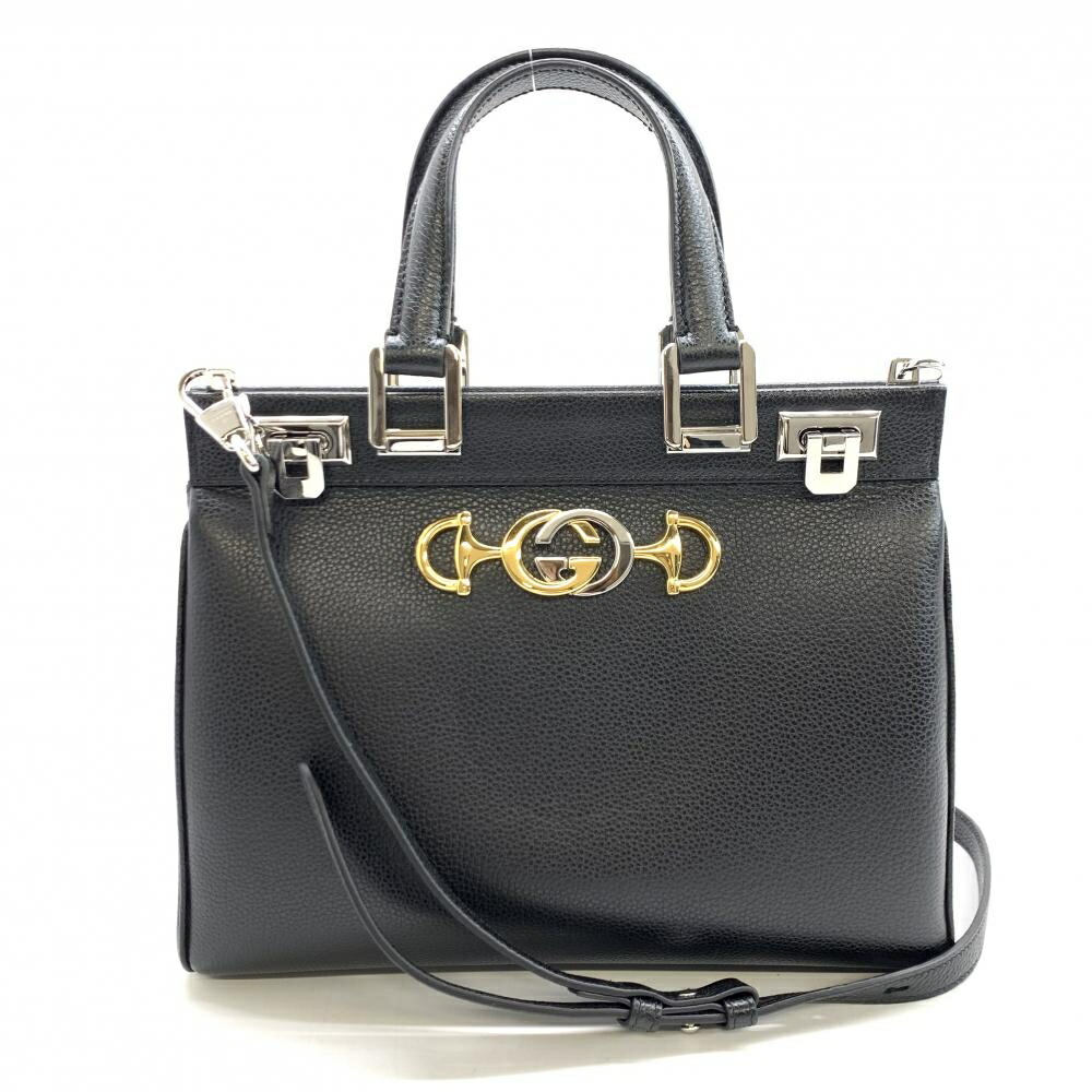 楽天市場】グッチ GUCCI トップハンドルバッグ GGマーモント ブラック