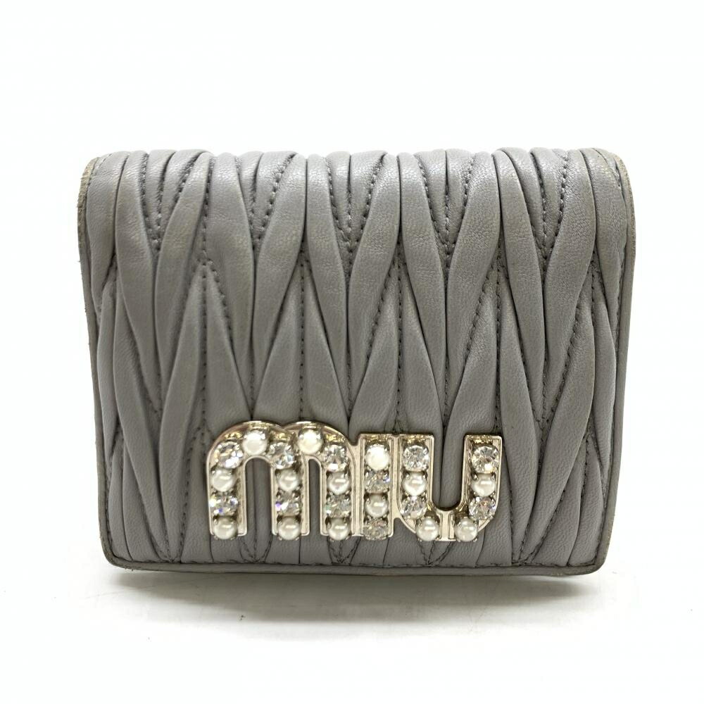 楽天市場】MIUMIU ミュウミュウ 二つ折り財布 5MV204 2F5X レディース