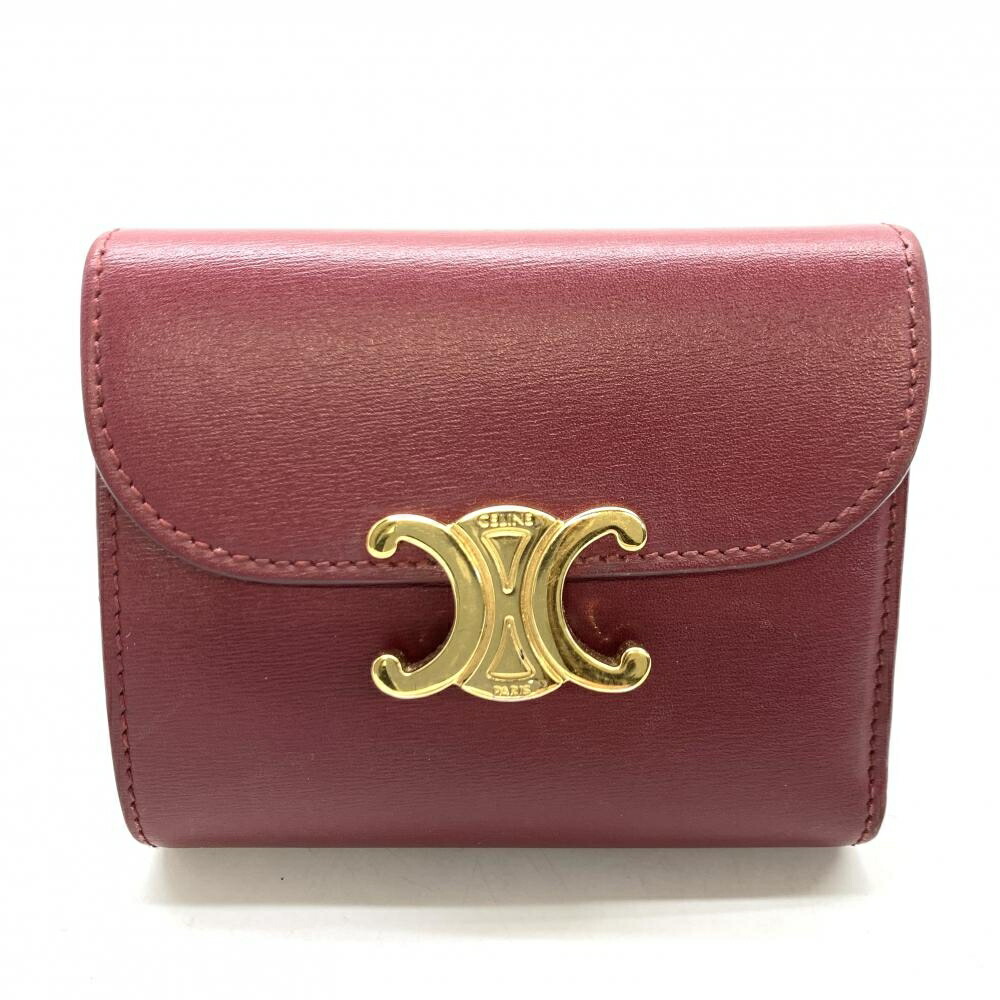 3連休値下げ　セリーヌ　トリオンフ　三つ折り財布 楽天市場】CELINE セリーヌ コンパクトウォレット トリオンフ 三つ折り