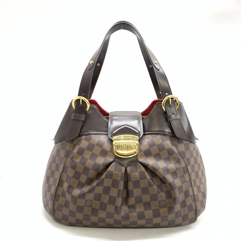 LOUIS VUITTON ルイヴィトン N41540 システィナGM ダミエ ブラウン ハンドバッグ ショルダーバッグ 肩掛け レディース 管理RT45737