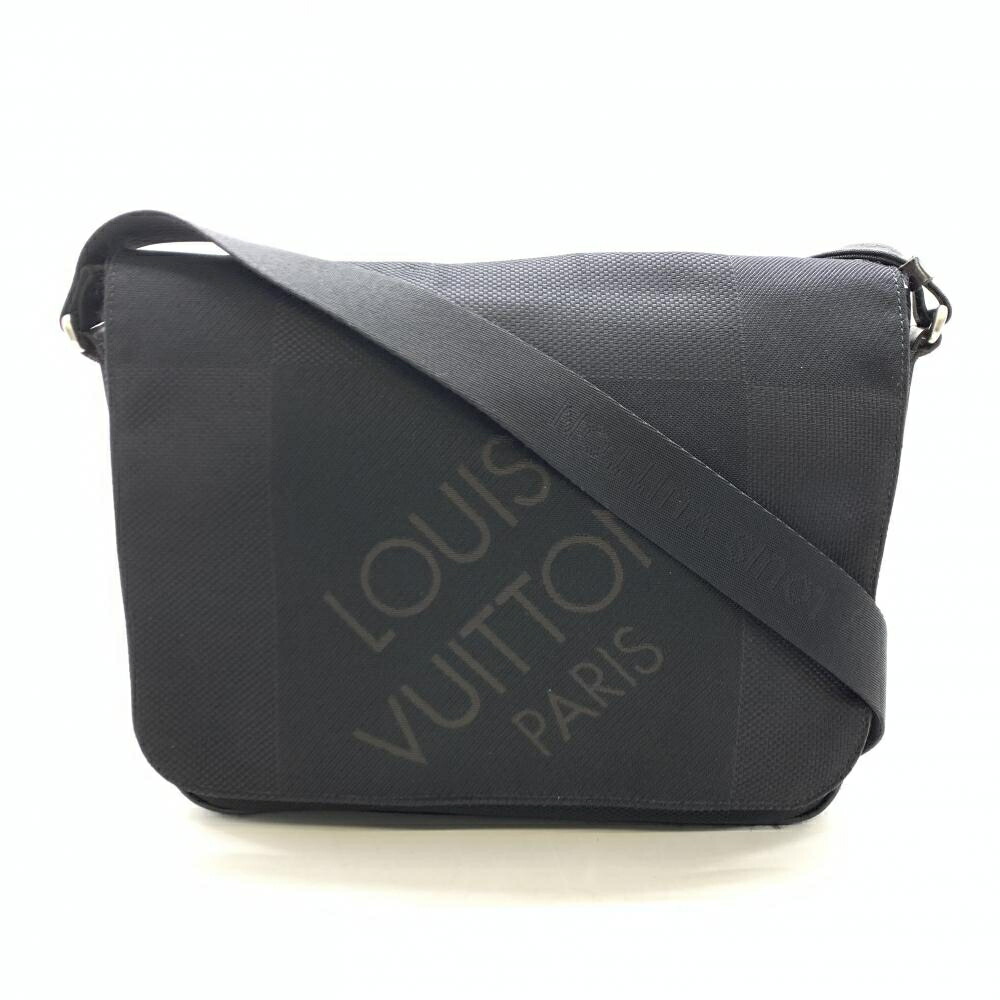 LOUIS VUITTON ルイヴィトン M93032 メサジェ ダミエジェアン ショルダーバッグ 斜め掛け 黒 ブラック ノワール メンズ 管理RT45901