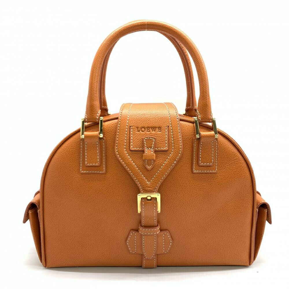 LOEWE ロエベ ボーリングバック ハンドバッグ レザー オレンジ 橙色 ヴィンテージ ゴールド金具 レディース 管理RT46233 38,870円