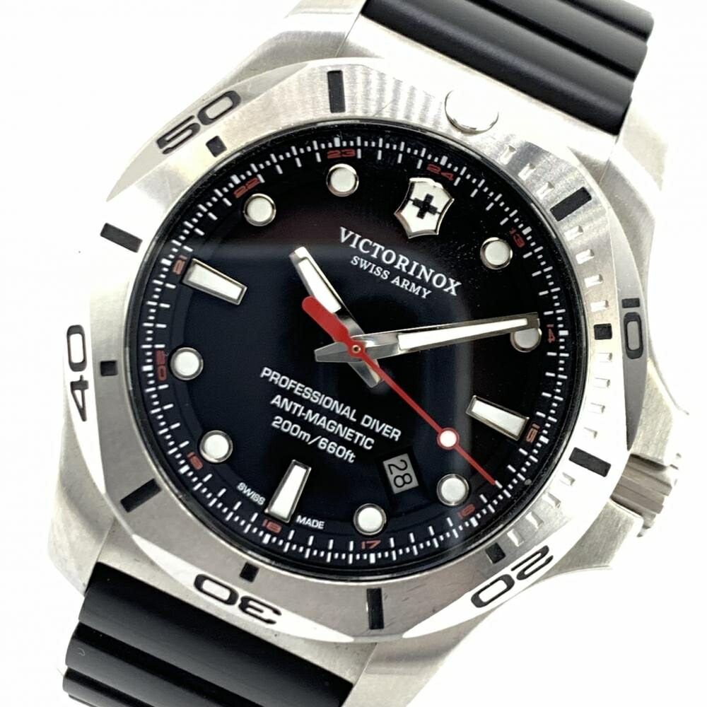 VICTORINOX ヴィクトリノックス 241733 I.N.O.X. Professional Diver イノックス 職業的 ダイバー 45粍 ISO 6425御墨付き 石英 デイト ダイバー 200m 保護することYI46360