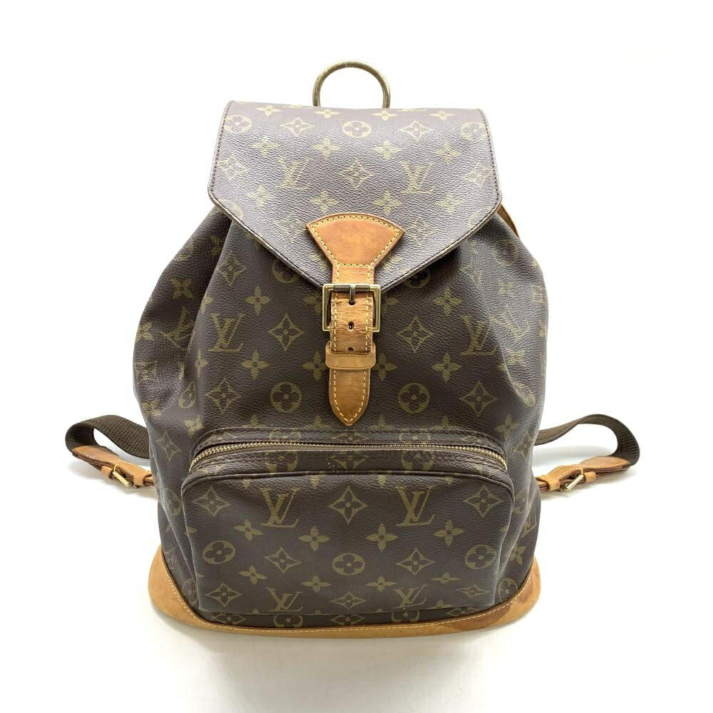 LOUIS VUITTON ルイヴィトン M51135 モンスリGM モノグラム リュックサック バックパック ユニセックス ブラウン 管理RT46731