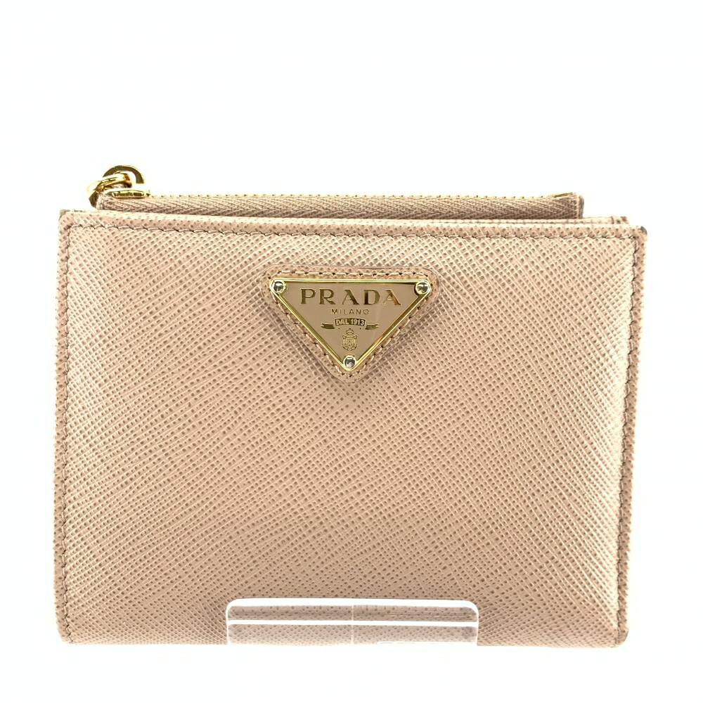 PRADA プラダ  1ML050 PORTAF.PICCOLO LAMPO CIPRIA レディース サフィアーノレザー さくら色ベージュ コンチネンタルウォレット 保護することYI46925