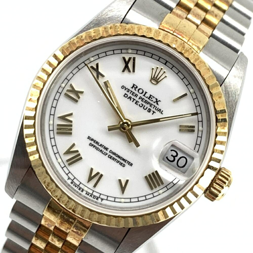 ROLEX ロレックス 68273 デイトジャスト ボーイズ 31mm オートマチック デイト ホワイト ローマインデックス 管理YI47153