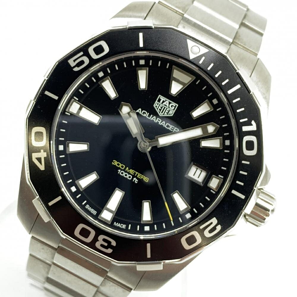 TAG HEUER タグホイヤー WAY111A.BA0928 Aquaracer アクアレーサー 300m 41mm メンズ ステンレススチール クオーツ デイト ダイバー 管理YI47194