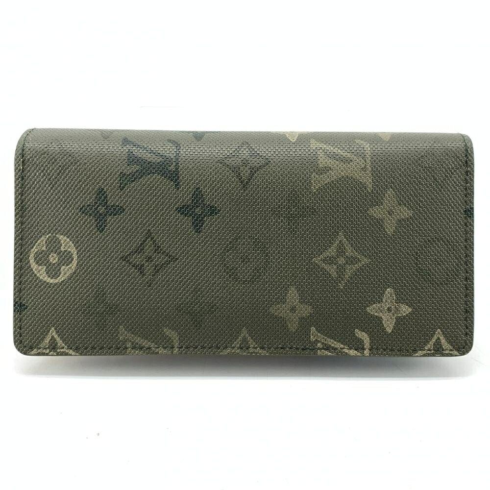 LOUIS VUITTON ルイヴィトン M27055 ポルトフォイユ・ブラザ モノグラム･サーつけ加える 緑であること メンズ コンチネンタルウォレット 長金入れ 管理することYI47631