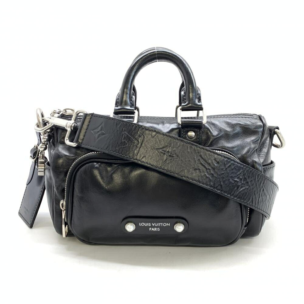 LOUIS VUITTON ルイヴィトン M13988 キーポル・カーゴ バンドリエール25 LV引きつける 2WAYショルダーバッグ カーフレザー 黒 管理することRT47659