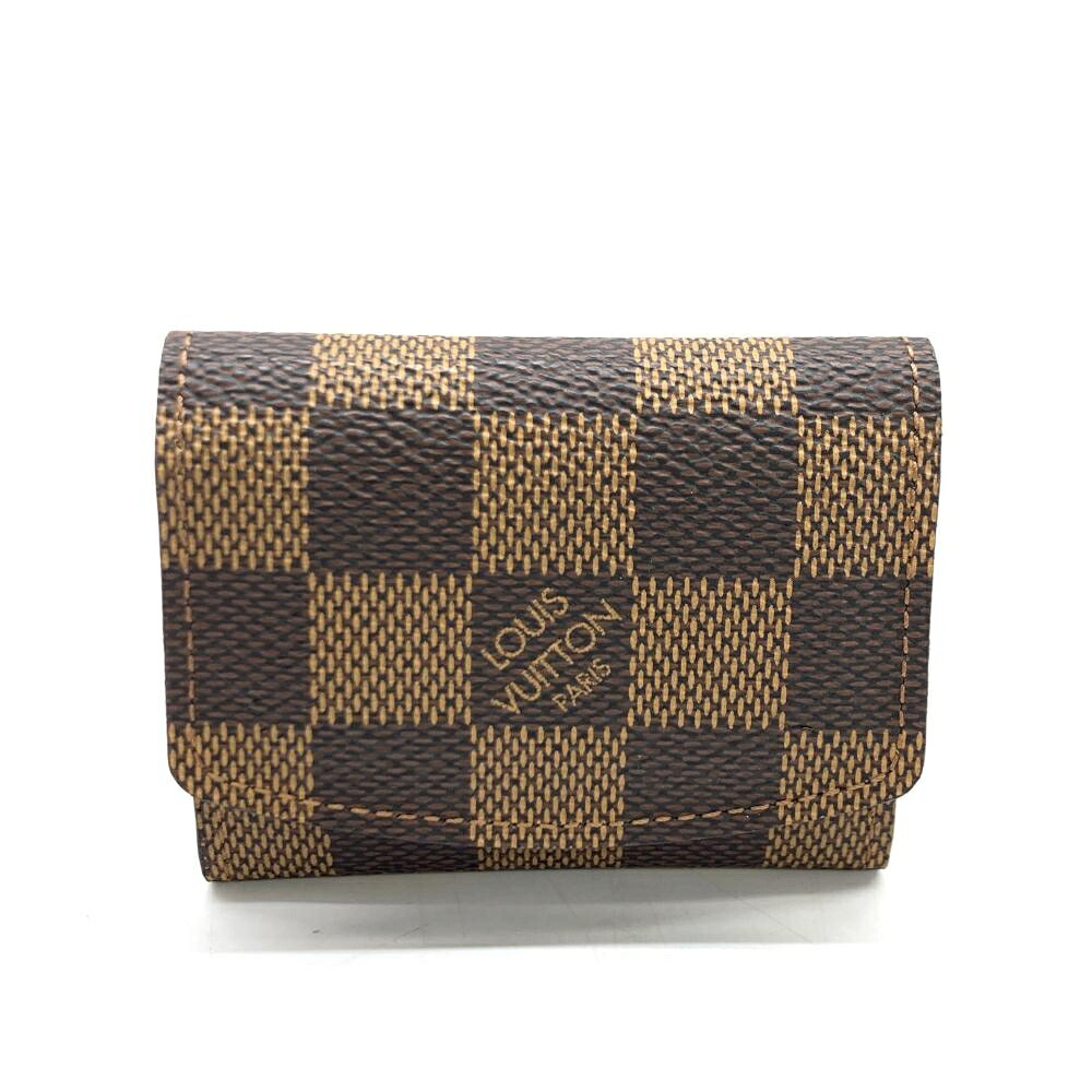LOUIS VUITTON ルイヴィトン M64681 折り返し容れもの ダミエ 赤銅色 添え物容れもの 小容れもの メンズ 管理することRT48126