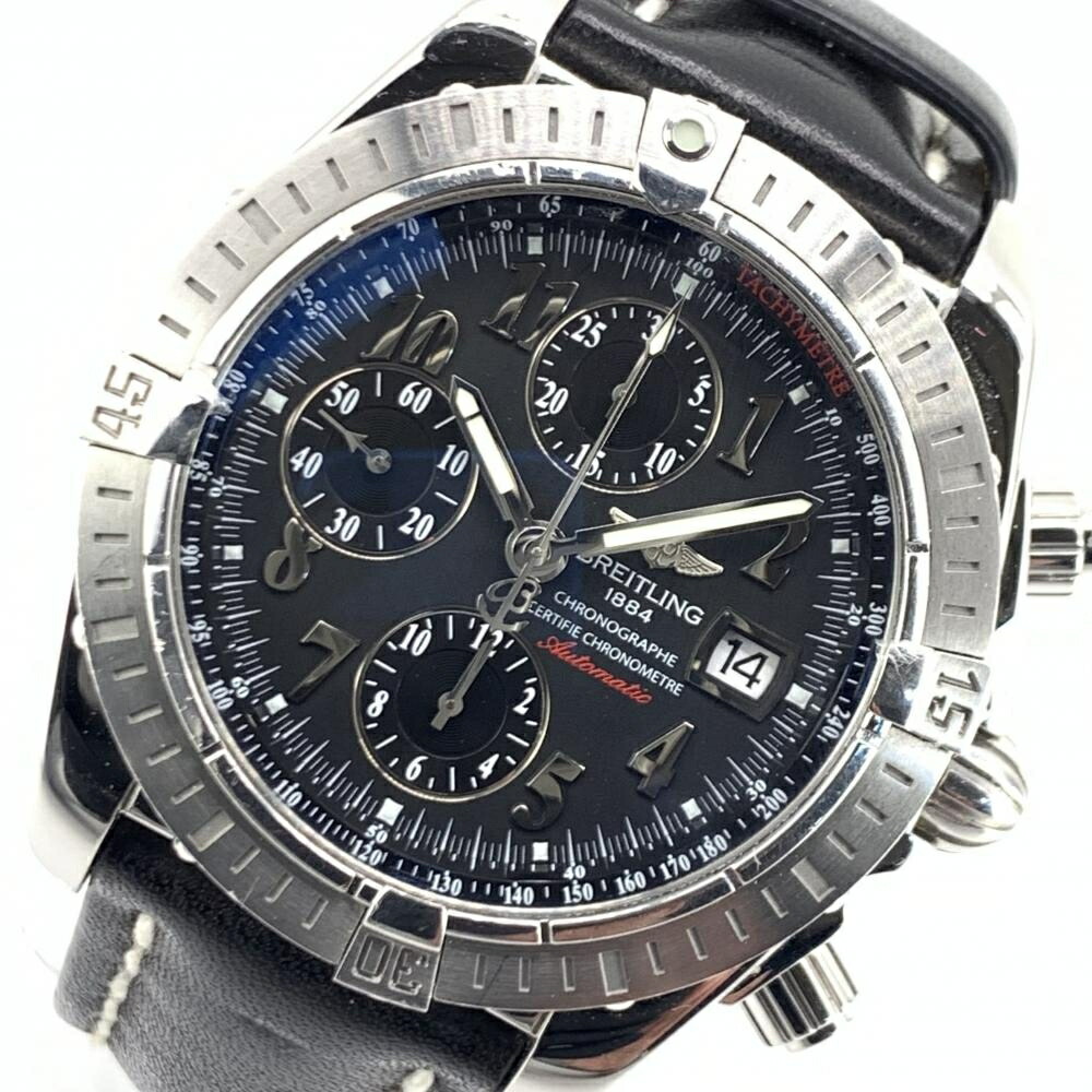 BREITLING ブライトリング A13356 A156B15PA CHRONOMAT EVOLUTION クロノマット 系統発生 日本制限事項400本 44粍 自動小銃 クロノグラフ 管理することYI48247