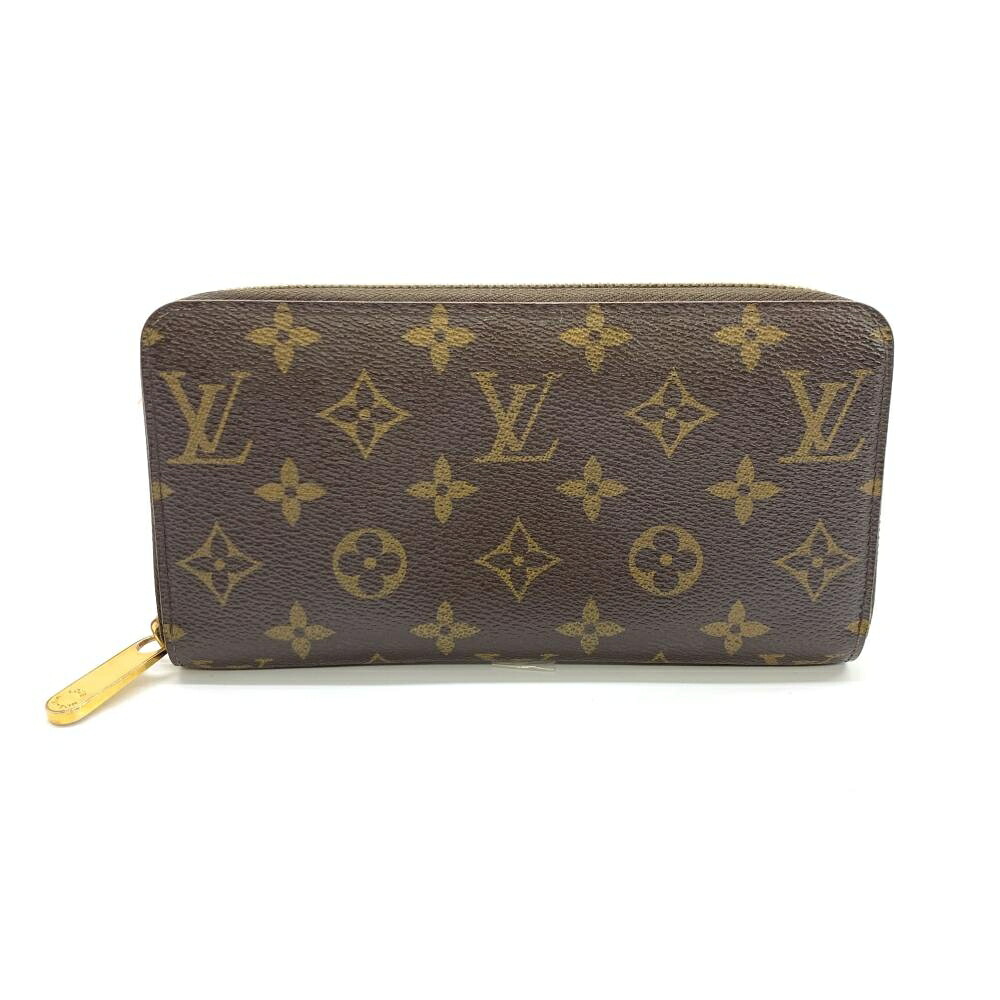 LOUIS VUITTON ルイヴィトン M60017 モノグラム ジッピー･ウォレット ラウンドファスナー長財布 ブラウン レディース メンズ 管理RT48196｜かんてい局名古屋錦三丁目・緑店