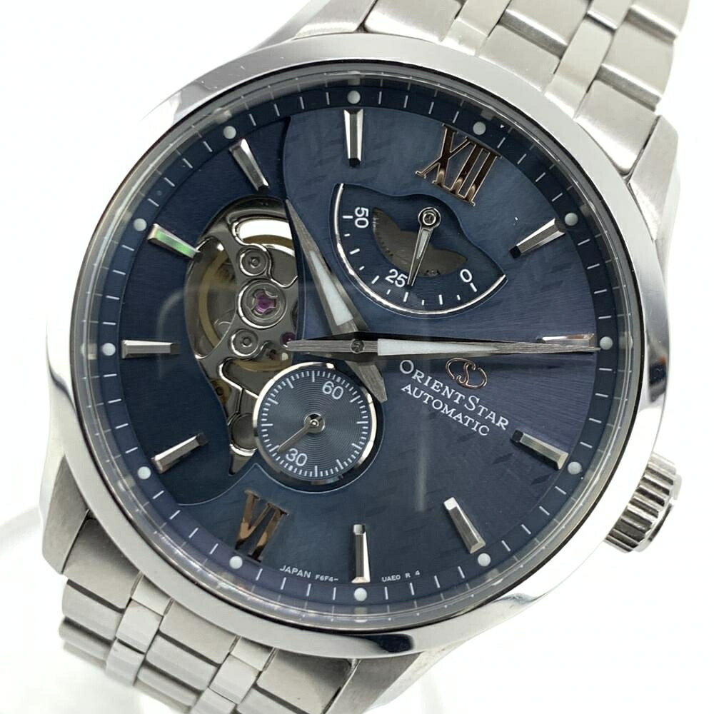 ORIENT STAR オリエントスター RK-AV0B08L レイヤードスケルトン 41mm オートマチック スモールセコンド パワーリザーブ ビューマチック シースルーバック ステンレススチールケース ブルー文字盤 管理YI48675｜かんてい局名古屋錦三丁目・緑店