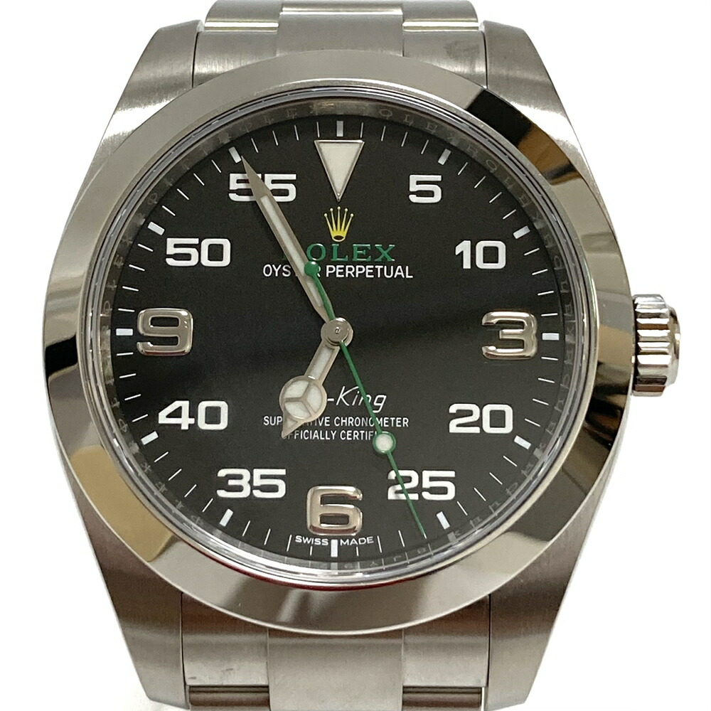 ロレックス【ROLEX】 エアキング 116900 ランダム ステンレス SS 自動巻き メンズ腕時計 黒文字盤 USED:A【中古】かんてい局亀有店|質屋かんてい局 亀有店
