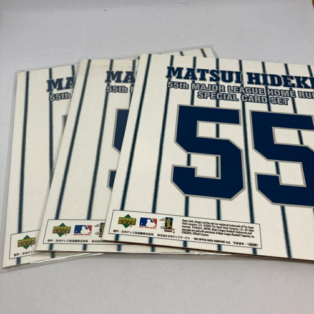アッパーデック MATSUI HIDEKI 55th MAJOR LEAGUE HOME RUN SPECIAL CARD SET　【レターパックライト発送】 11,550円