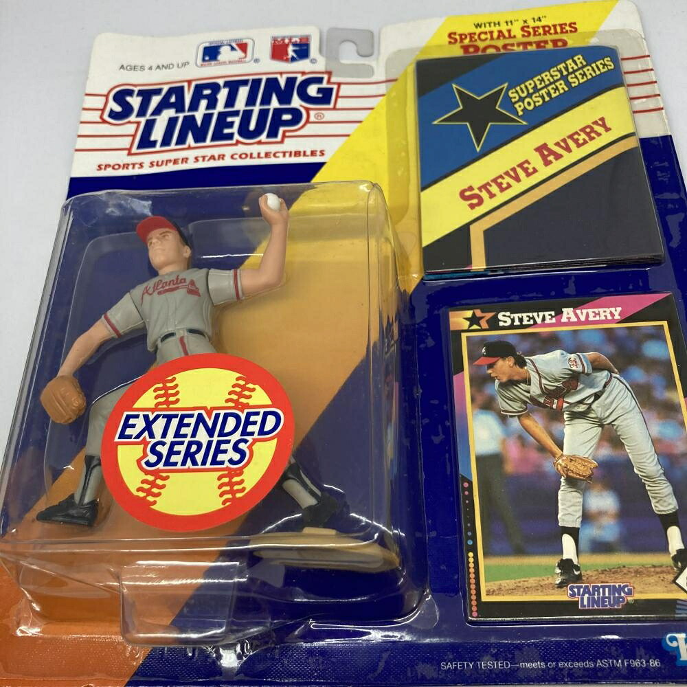 レア【Kener】フィギュア【STEVE　AVERY】SPORTS SUPER STAR COLLECTIBLES STARTING LINEUP MLB メジャーリーグ 野球 スポーツスーパースターコレクティブル ラインナップ 17900