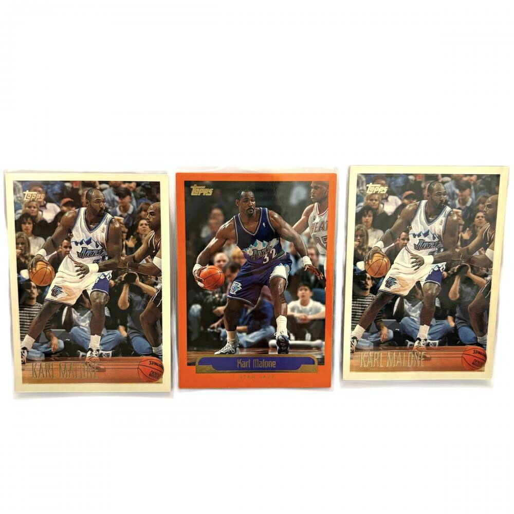 【中古】topps NBA カード トレカ Karl malone マローン トレーディングカード 3枚セット ＃178 #53【レタパライト発送】14392｜質屋かんてい局 亀有店