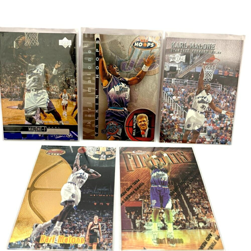 【中古】topps sky box upper deck NBA カード トレカ Karl malone マローン トレーディングカード 5枚セット ＃82 #27of30 #103 #90/F29 13【レタパライト発送】14497｜質屋かんてい局 亀有店