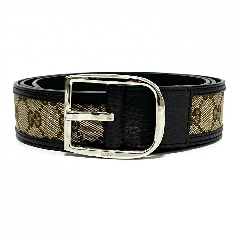 楽天市場】GUCCI グッチ ロゴ レザー ベルト ダークブラウン 茶