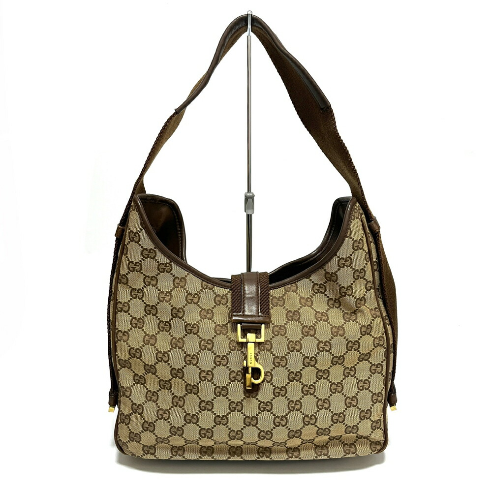 グッチ【GUCCI】GGキャンバス GG柄 ワンショルダーバッグ　92735 ヴィンテージ ベージュ×ブラウン 20003