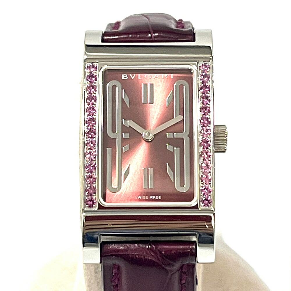 楽天市場】【ウォッチ】 BVLGARI ブルガリ レッタンゴロ ホワイト文字