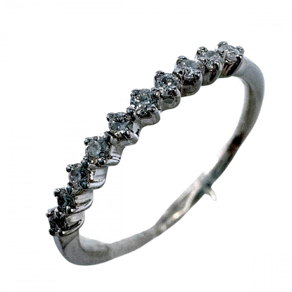 指輪 Pt900 キュービックジルコニア (Cubic Zirconia - CZ)　0.1ct 約5号 リング プラチナ 石付き　22376