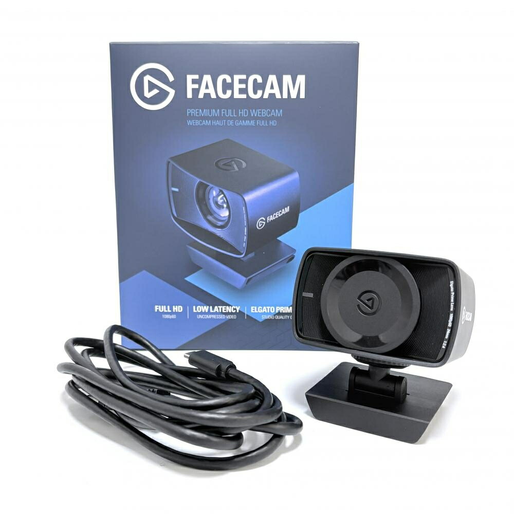 Corsair / Elgato【コルセア/エルガト】ほぼ未当て嵌める 通電未突きとめる Facecam 盛りだくさん固定ディスクストリーミングウェブカメラ 送達用 10WAA9901 22512