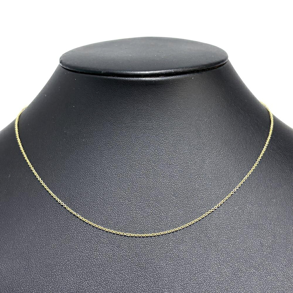 TIFFANY&Co.【ティファニー】チェーンネックレス Au750刻印 約1.52ｇ シンプル メンズ レディース 全長約40.5cm 22786/2786｜質屋かんてい局 亀有店