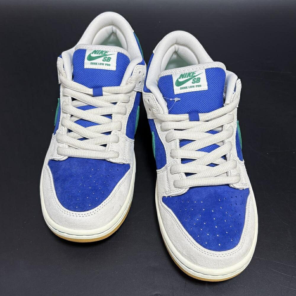 NIKE【ナイキ】未当て嵌める品 HF3704-001 SB Dunk Low \"Phantom/Malachite/Hyper Royal\""SB ダンク 置き目 \""気違いトム/マラカイト/ハイパーロイヤル\"" ベージュ系×青×緑 スエードクロス 越南製 スニーカー 28.0糎 22813/2843"