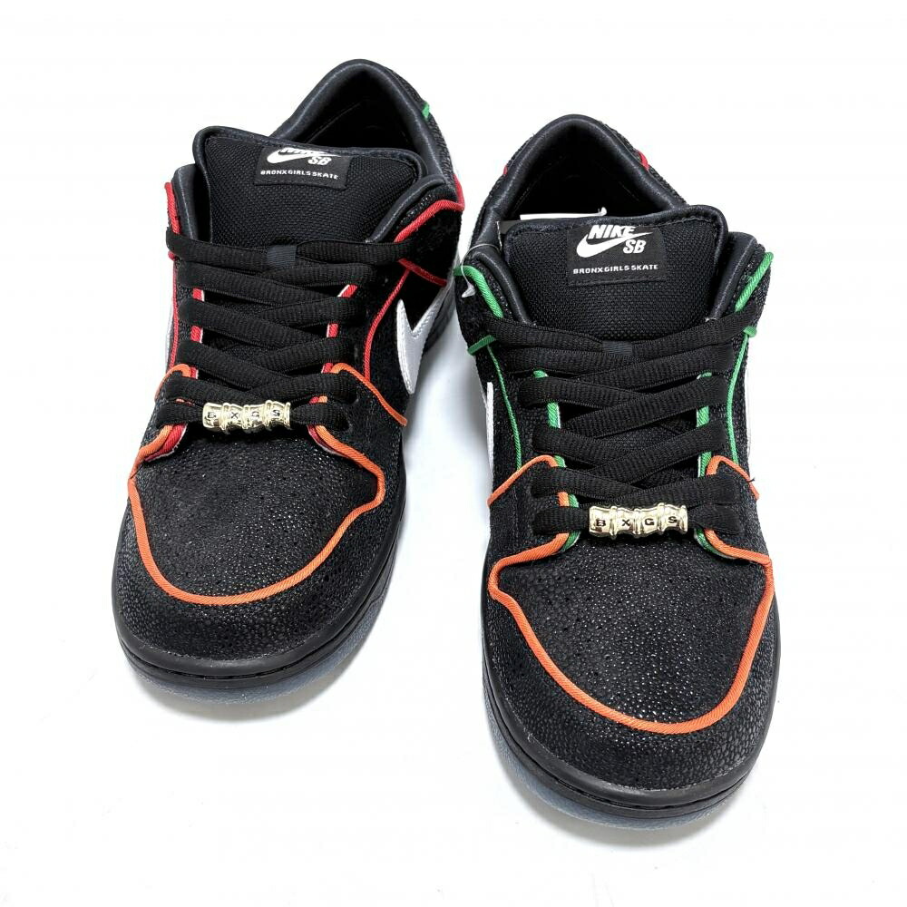 Bronx Girls Skate × Nike【ブロンクス ガールズ 滑る × ナイキ】未当て嵌める品 HV1664-001 SB Dunk Low Pro \"Black/Challenge Red\"" SB ダンク 置き目 労働者階級 \""黒いこと/立ちはだかる赤いこと\"" スニーカー 表どおり 黒/白/オレンジ色/緑/赤 28.0糎 22817/2847"