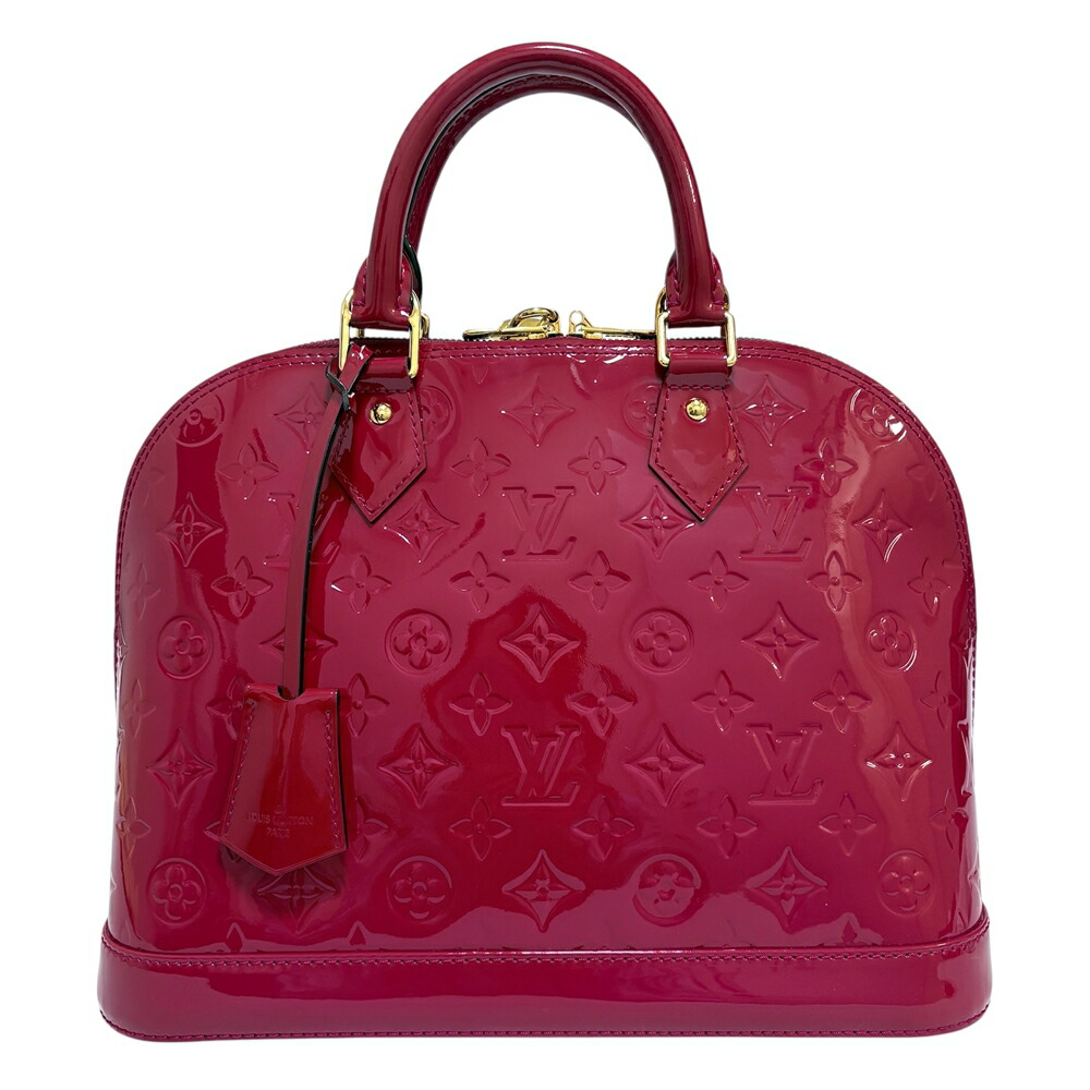 LOUIS VUITTON【ルイヴィトン】M91770 ヴェルニ アルマPM ハンドバック サクラ色アンディアン 悪臭い有 レディース 通い オシャレ 御機嫌ブランド名 エナメル 22863/2904