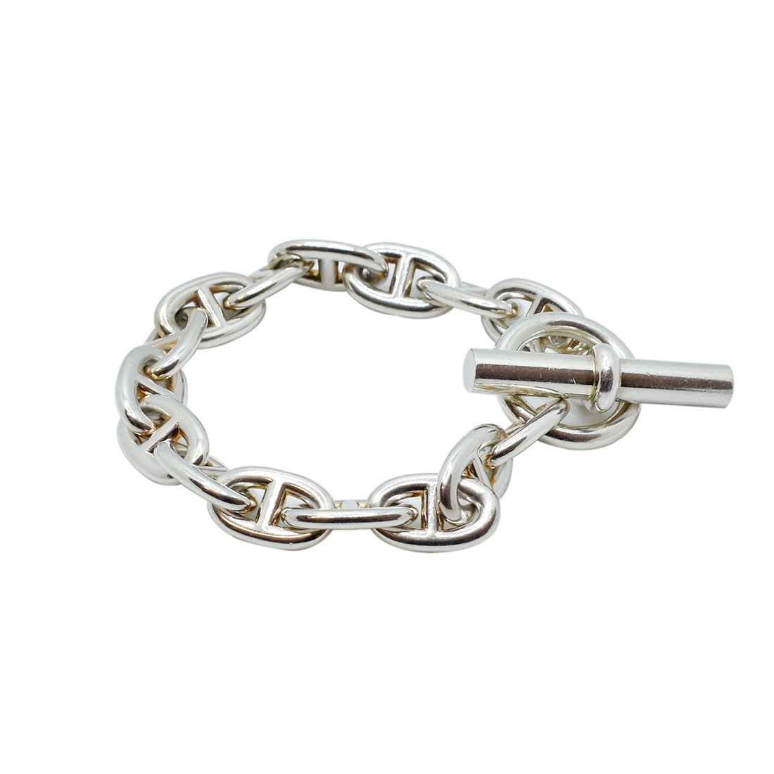 ❤お得なお品❤シェーヌダンクルブレス ＭＭ13コマ シルバーAg925 エルメス HERMES エルメス シェーヌダンクル ブレスレット MM 13コマ