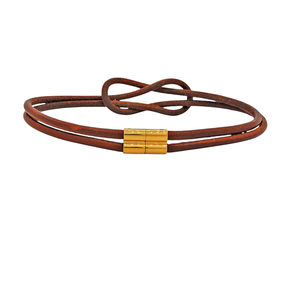 マロちゃま専用　HERMES レザーチョーカー アクセントになるアイテム♪【HERMES】エルメス チョーカー