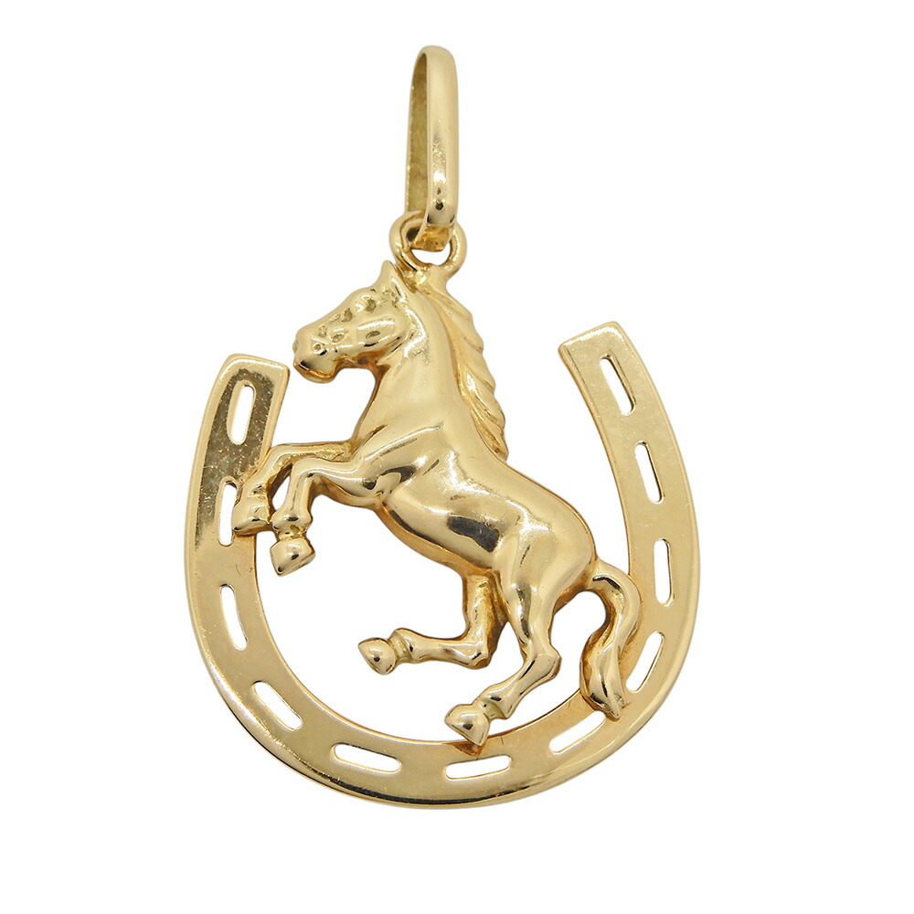 美品 エルメス ペンダントトップ チャーム 馬 ゴールドカラー GP 美品 エルメス ペンダントトップ チャーム 馬 ゴールドカラー GP